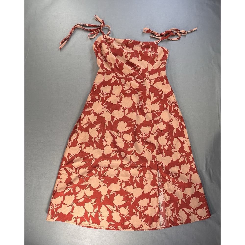 Timing Los Angeles Coral Spaghetti Strap Dress Women's Small‎ New - Picture 9 of 10